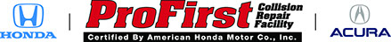 Honda Profirst Collision Repair Facility Logo